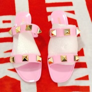 Soda slip on pink sandals